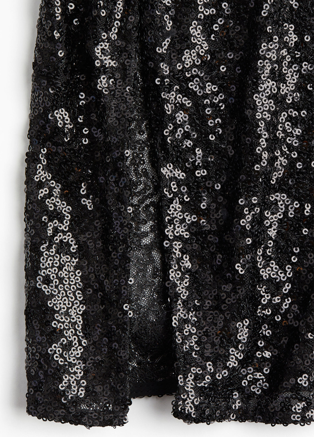 Черная вечерний однотонная юбка H&M