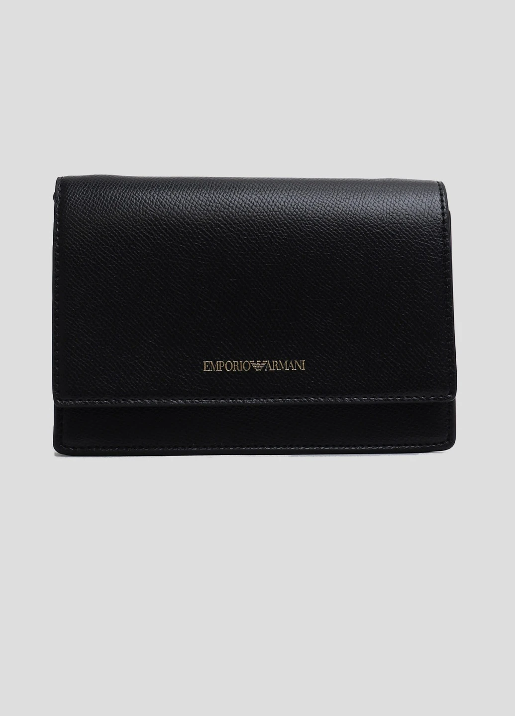 Чорна сумка крос-боді з екокожі Emporio Armani (241382608)