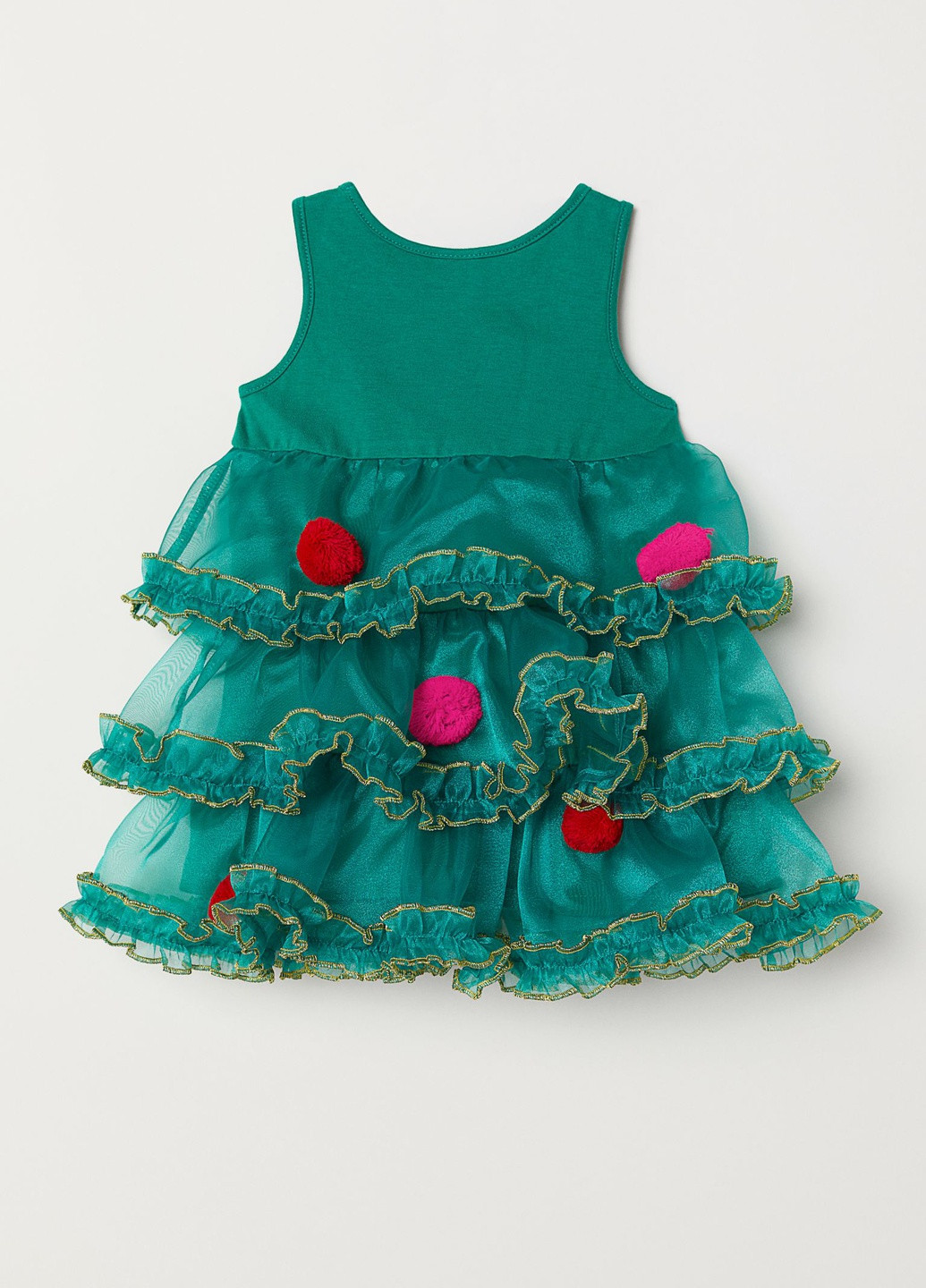 Зелёное платье H&M (251947197)