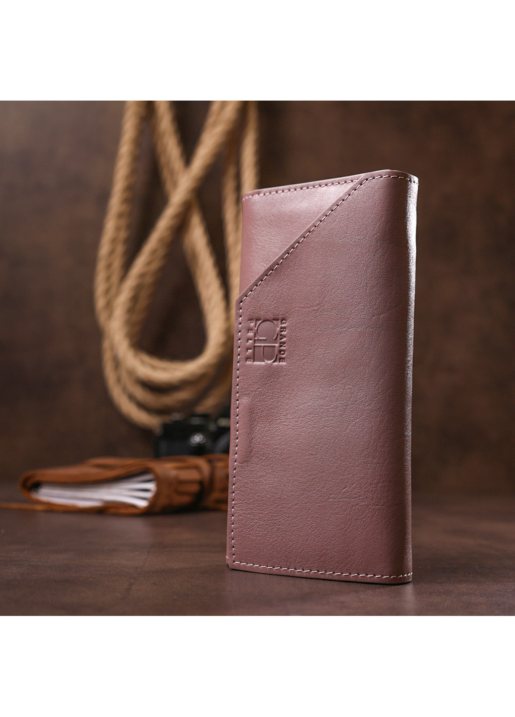 Женское кожаное портмоне 20х10х2 см Grande Pelle (253491274)