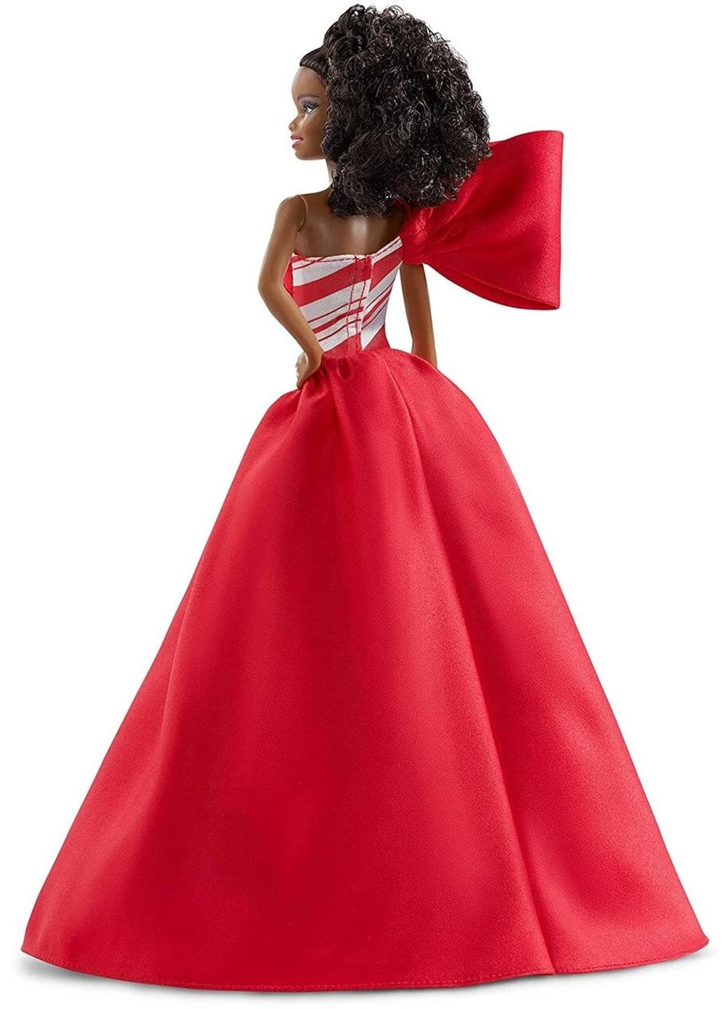 Лялька Barbie 2019 Holiday Doll Brunette Curly Ponytail Колекційна Святкова (FXF02) Mattel (255665039)