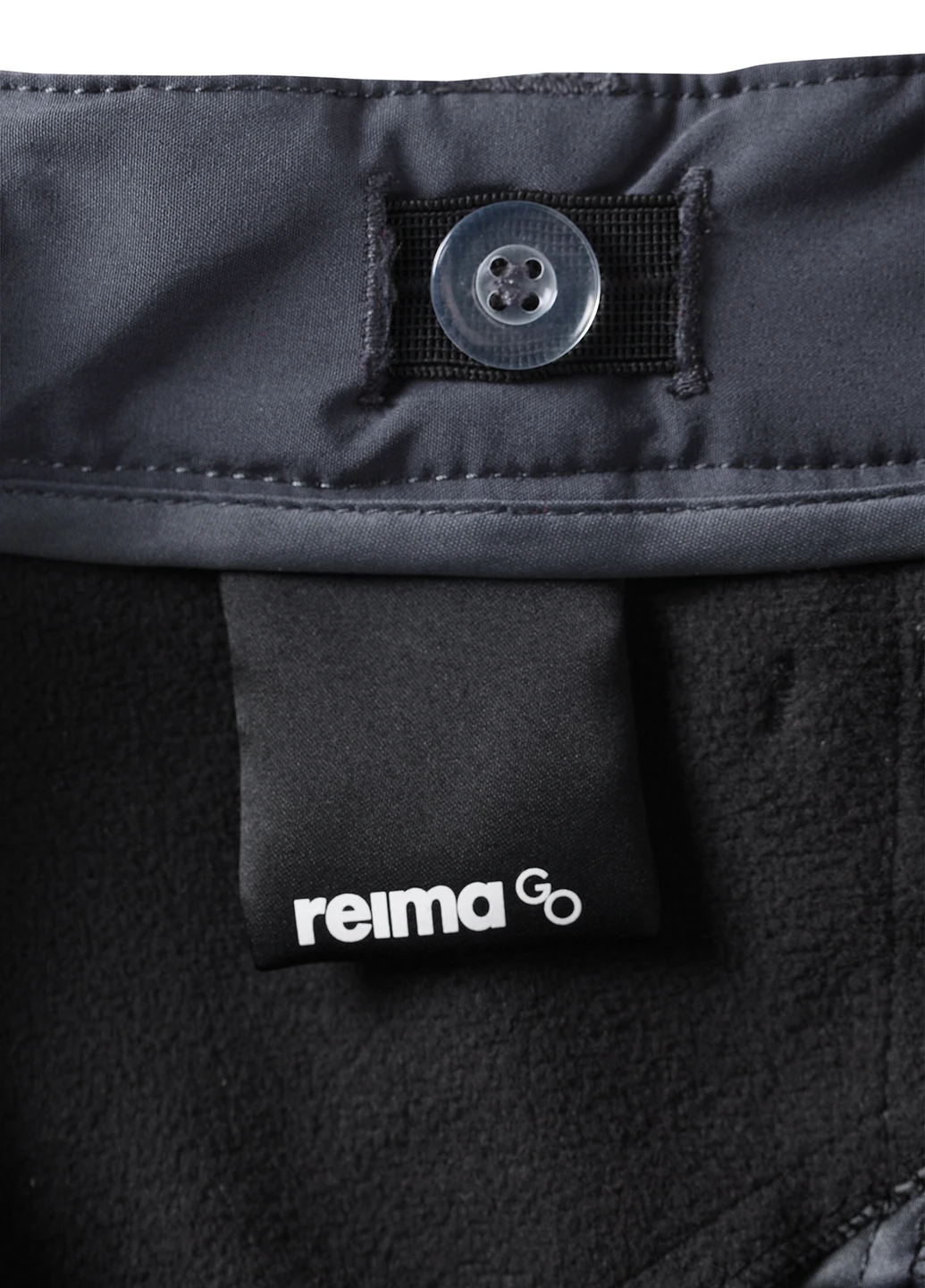 Темно-серые кэжуал демисезонные брюки прямые Reima