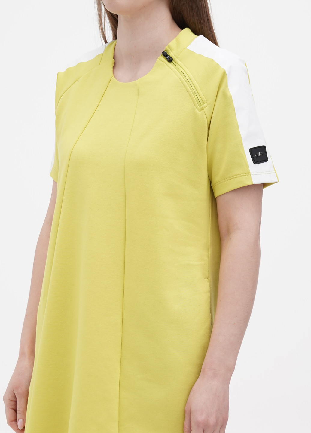 Желтое кэжуал платье платье-футболка CMP однотонное