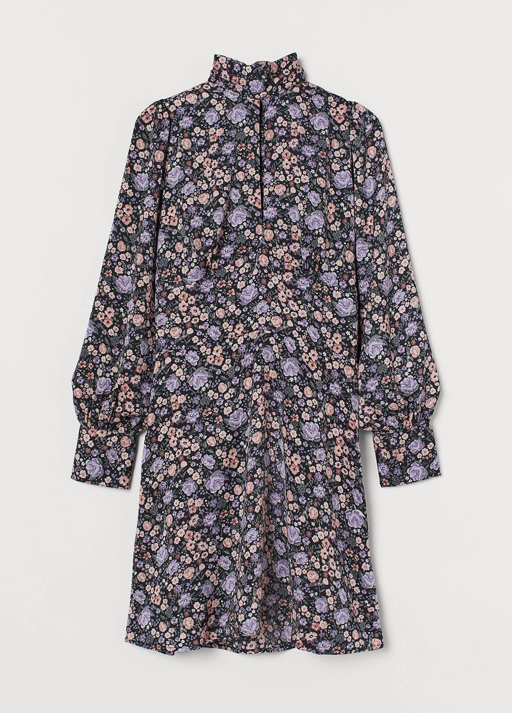 Комбінована кежуал сукня з відкритою спиною H&M з квітковим принтом