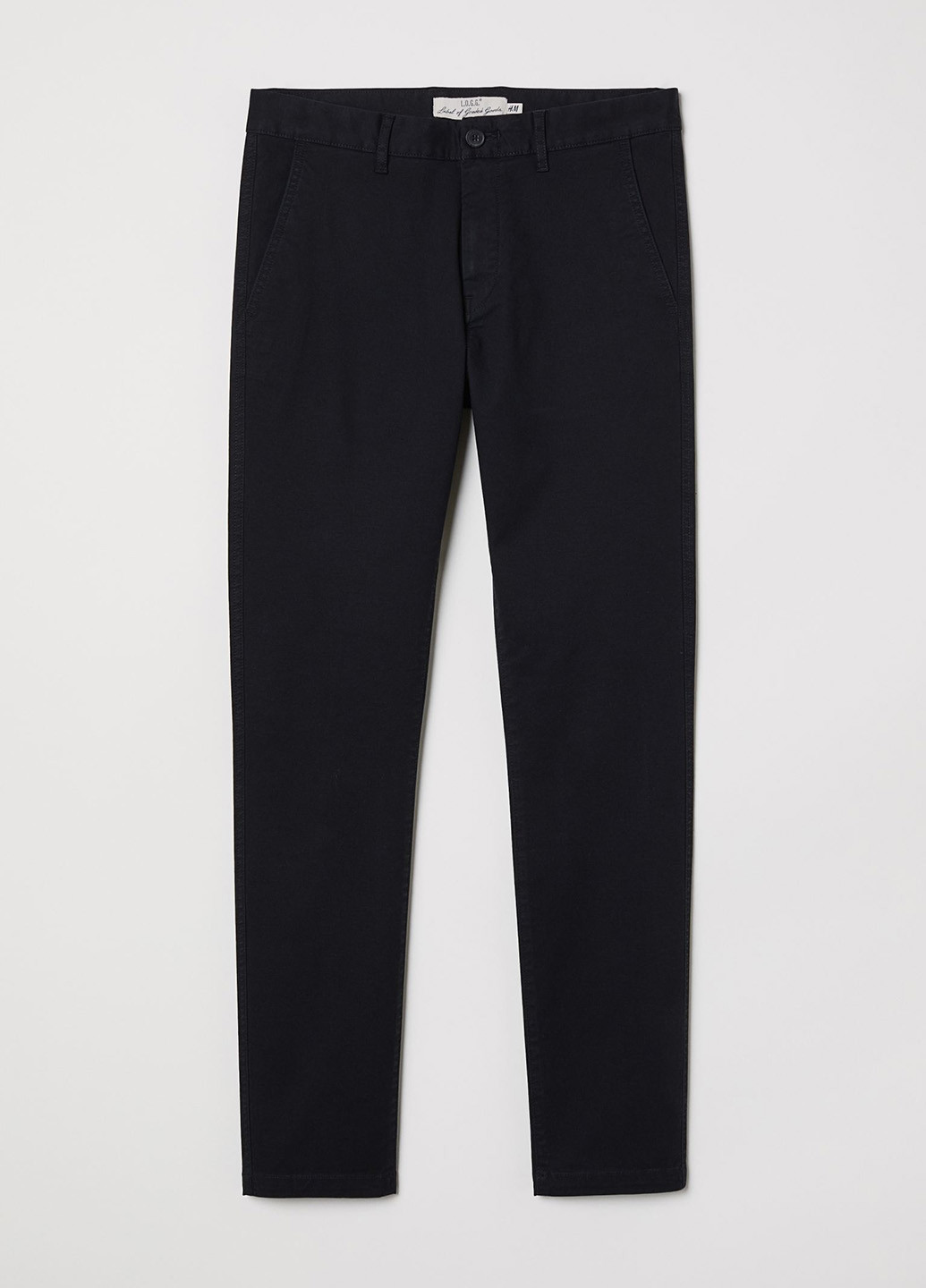 Черные кэжуал демисезонные зауженные брюки H&M