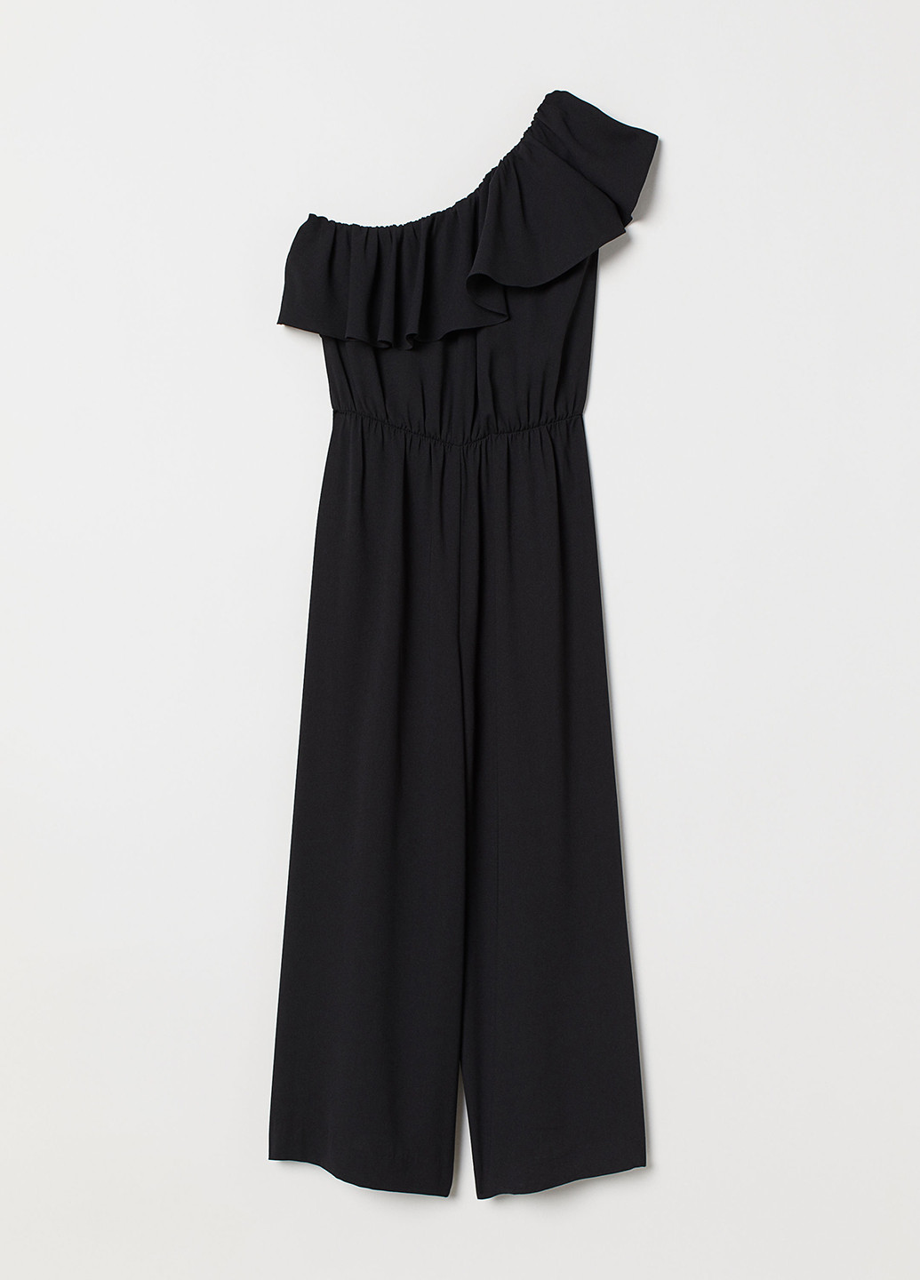 Комбинезон H&M комбинезон-брюки чёрный кэжуал полиэстер