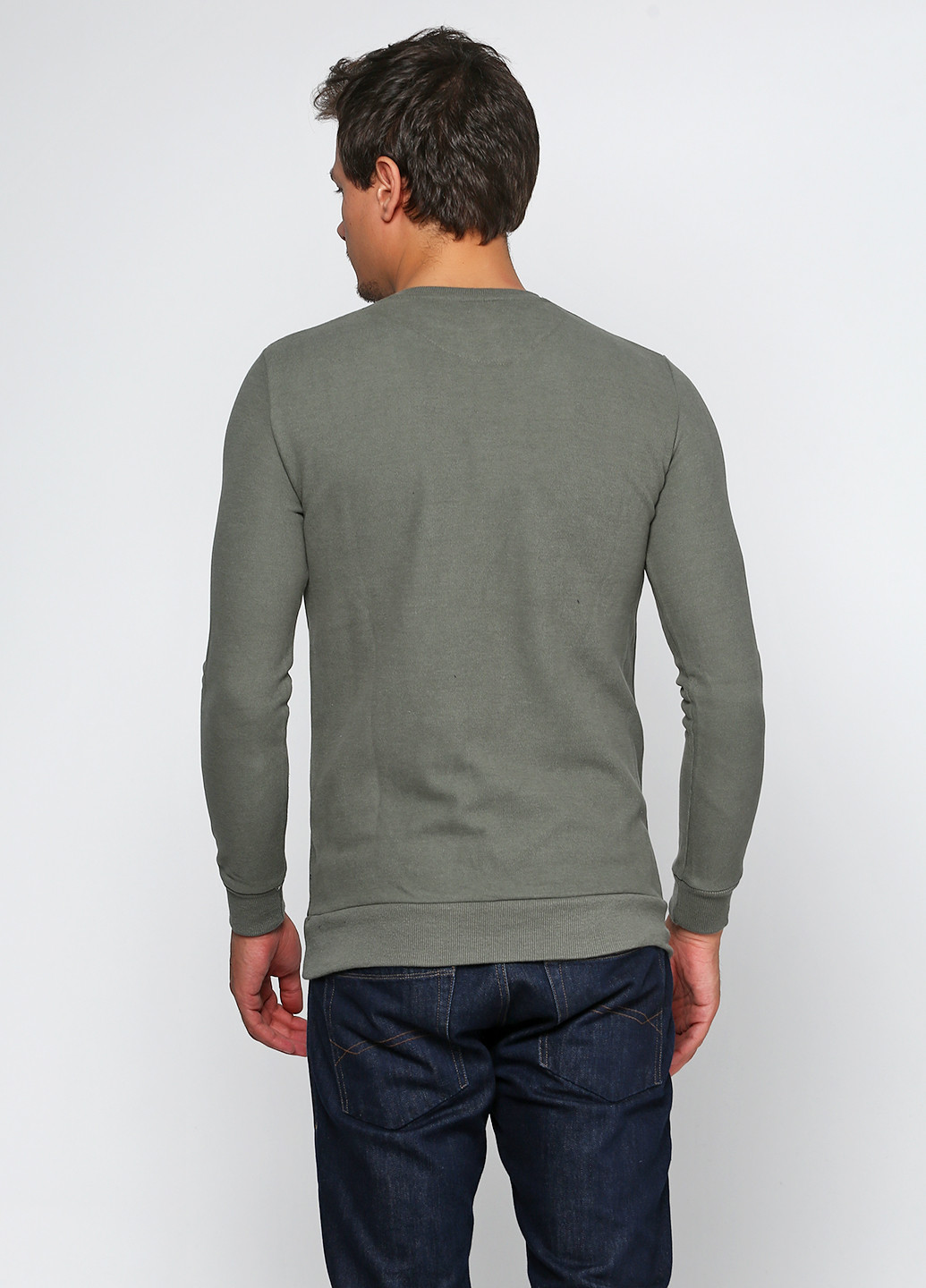 Оливковий демісезонний пуловер пуловер DKM