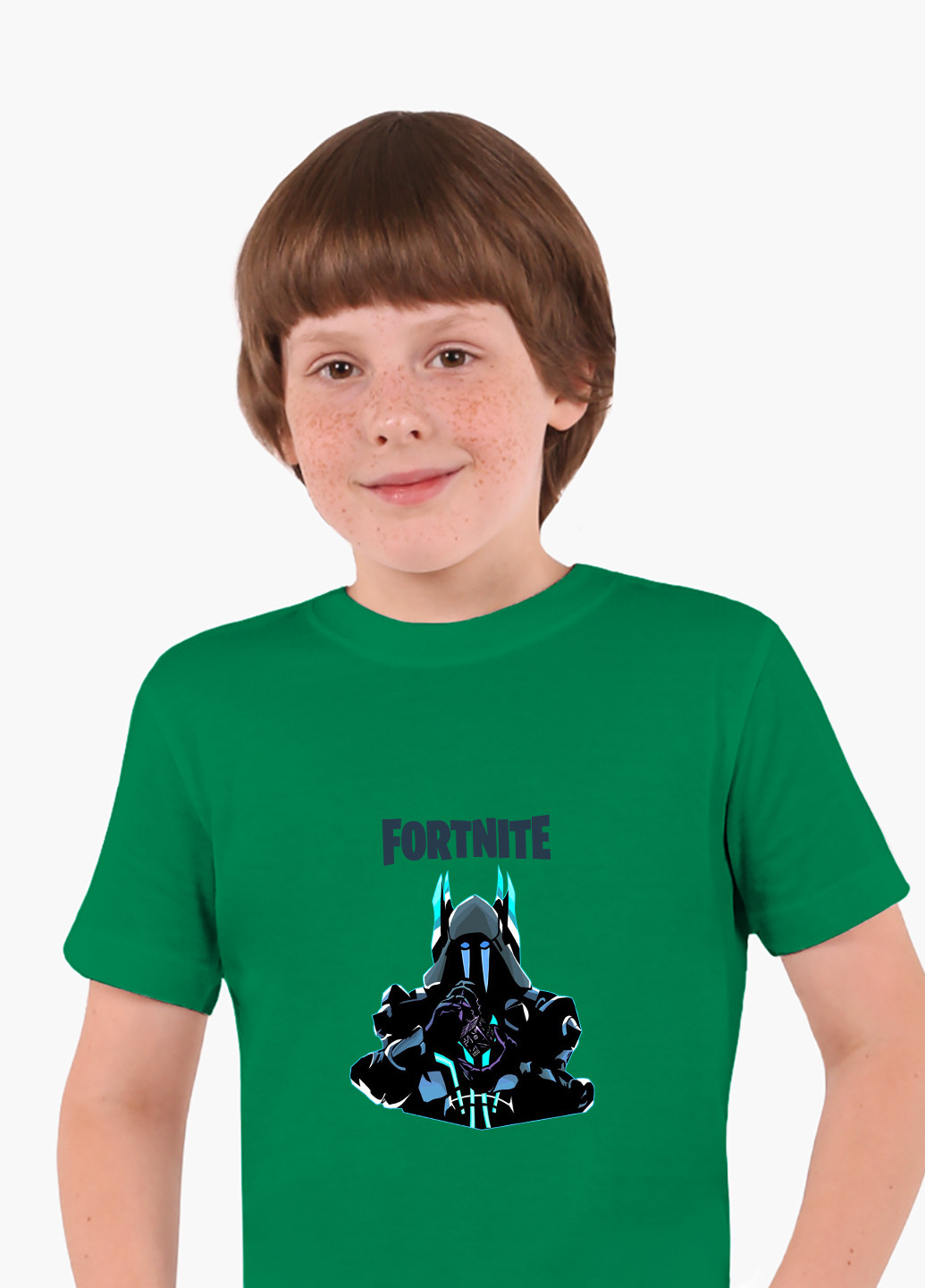 Зеленая демисезонная футболка детская фортнайт (fortnite)(9224-1195) MobiPrint