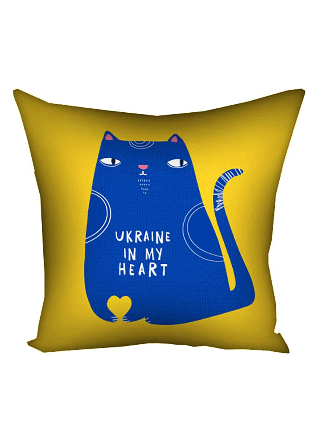 Подушка с принтом Ukraine in my heart 50х50 см Presentville (253065999)