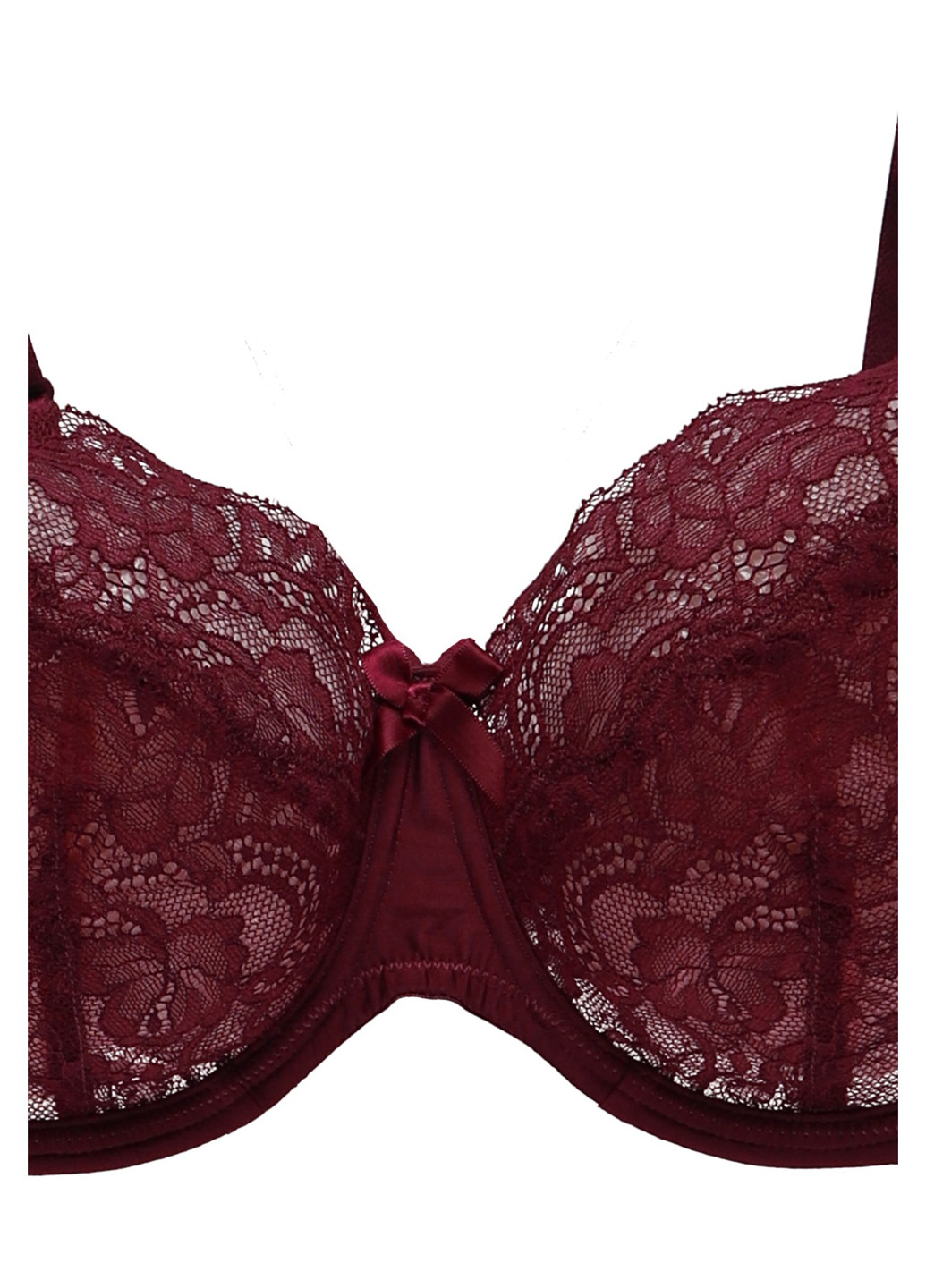Бордовий балконет бюстгальтер Hunkemoller з кісточками поліамід, мереживо