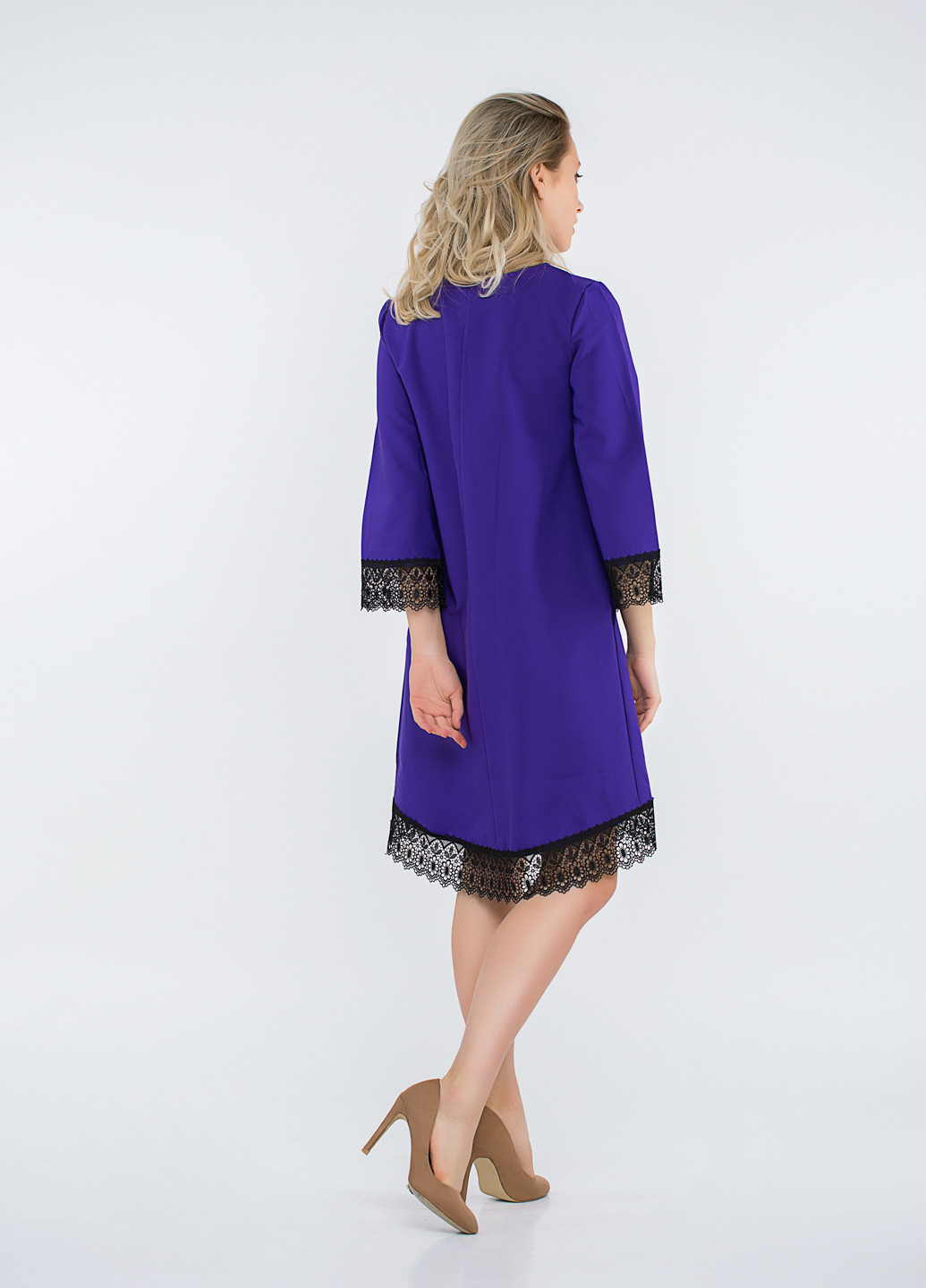 Фиолетовое кэжуал платье Lilove однотонное
