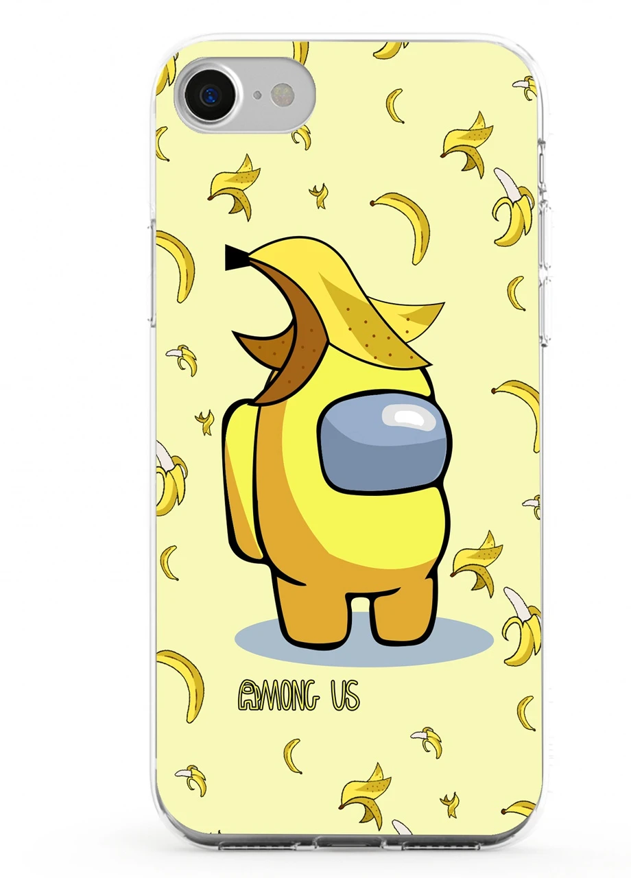 Чохол силіконовий Apple Iphone 7 Амонг Ас Жовтий (Among Us Yellow) (17361-2416) MobiPrint (219566107)