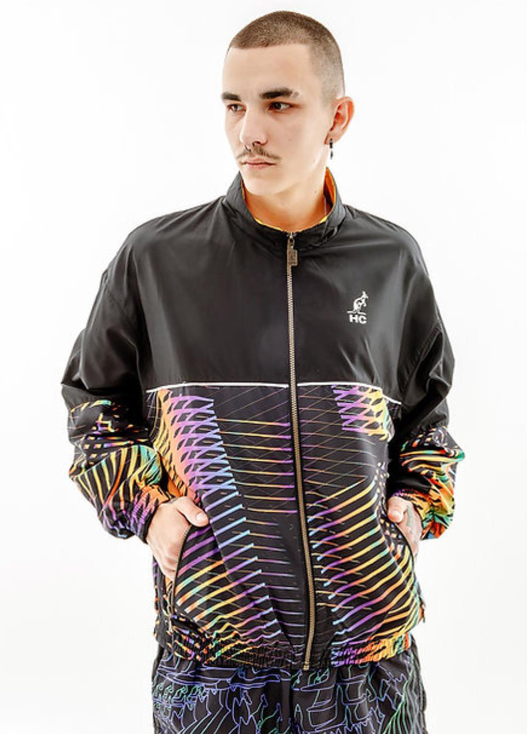 Черная демисезонная ветровка Australian CHAOS SMASH JACKET