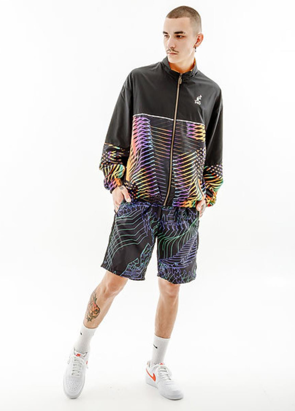 Черная демисезонная ветровка Australian CHAOS SMASH JACKET