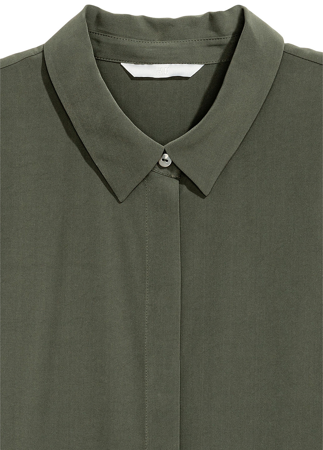 Темно-зеленая демисезонная блуза H&M