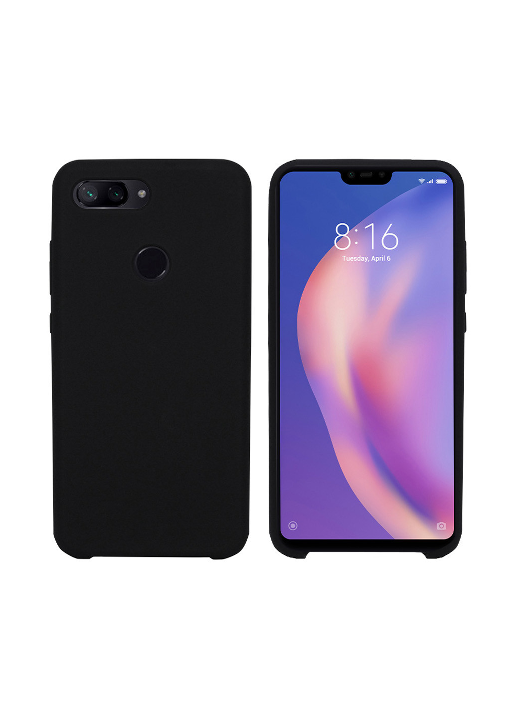 Чохол (Velvet) для Xiaomi Mi 8 Lite (чорний) Intaleo для xiaomi mi 8 lite (черный) (131339944)