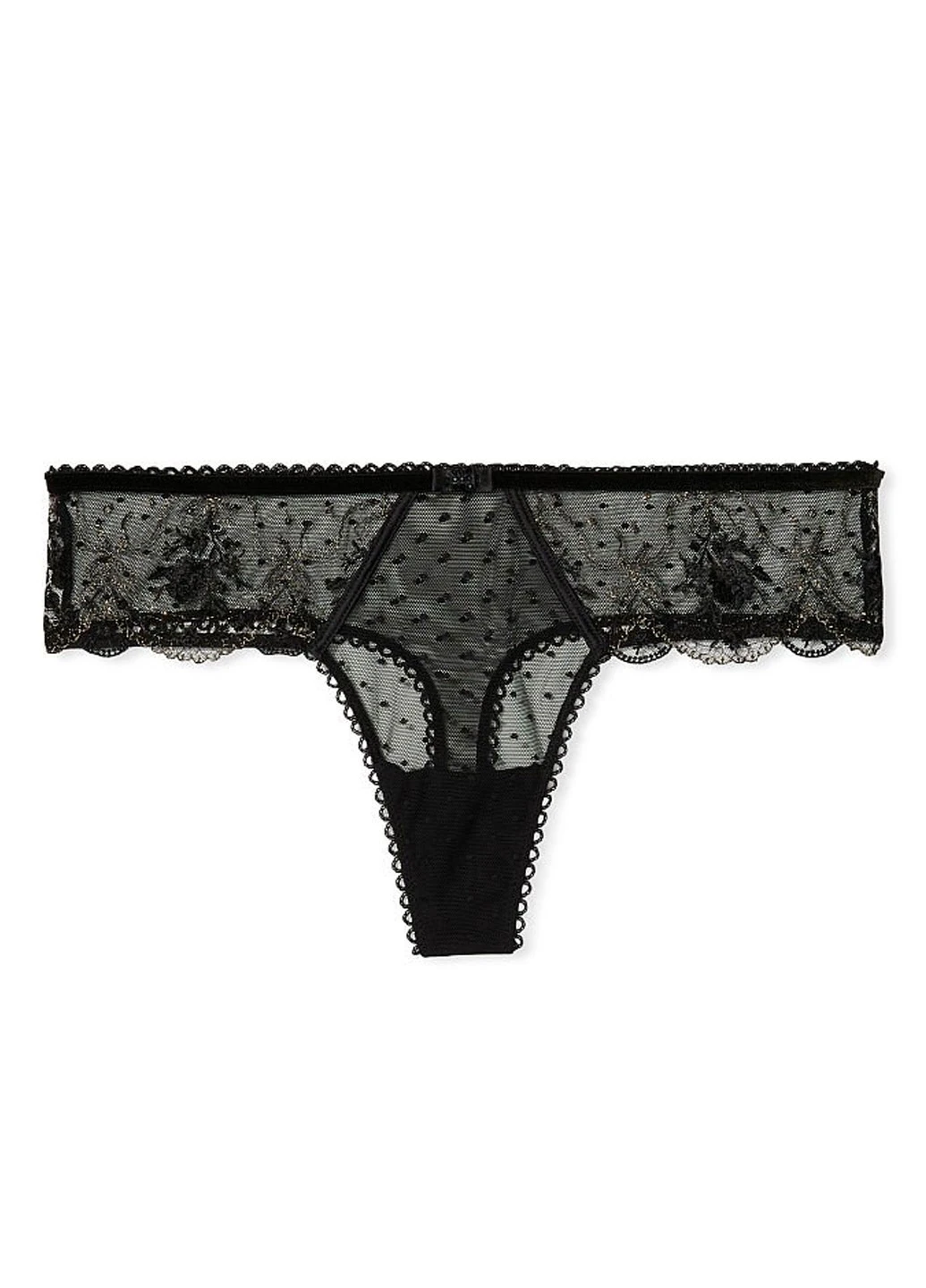 Черный демисезонный комплект (пояс для чулок, трусы) Victoria's Secret
