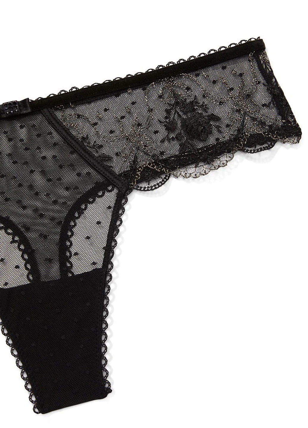 Черный демисезонный комплект (пояс для чулок, трусы) Victoria's Secret