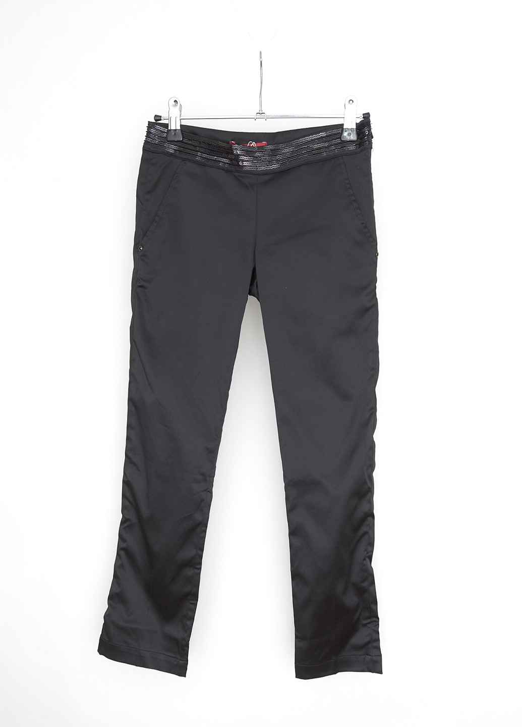 Черные кэжуал демисезонные прямые брюки Liu Jo