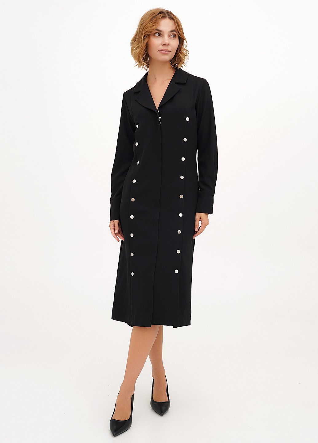 Черное кэжуал платье платье-жакет Babylon однотонное