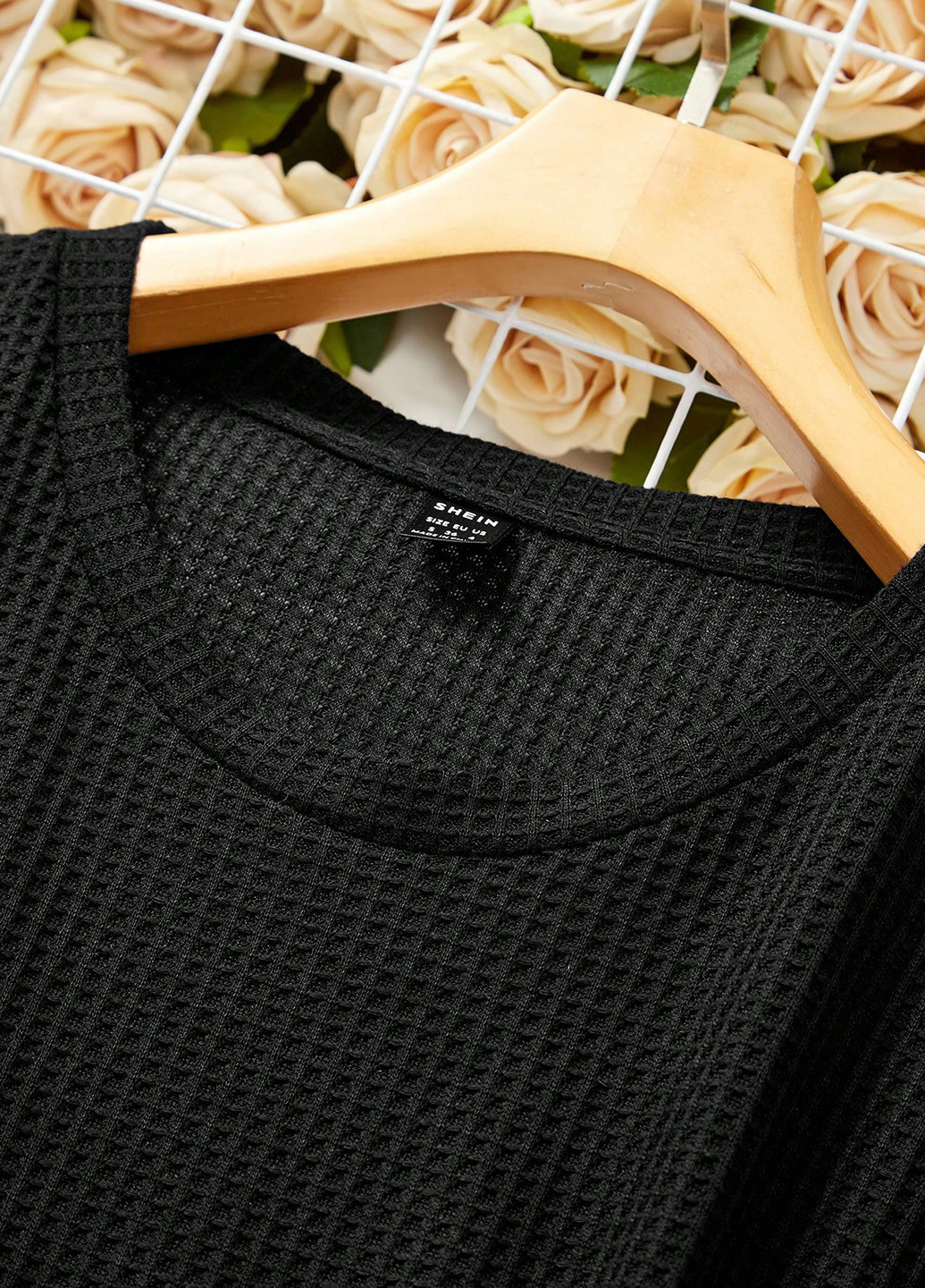 Чорна кежуал сукня SHEIN однотонна