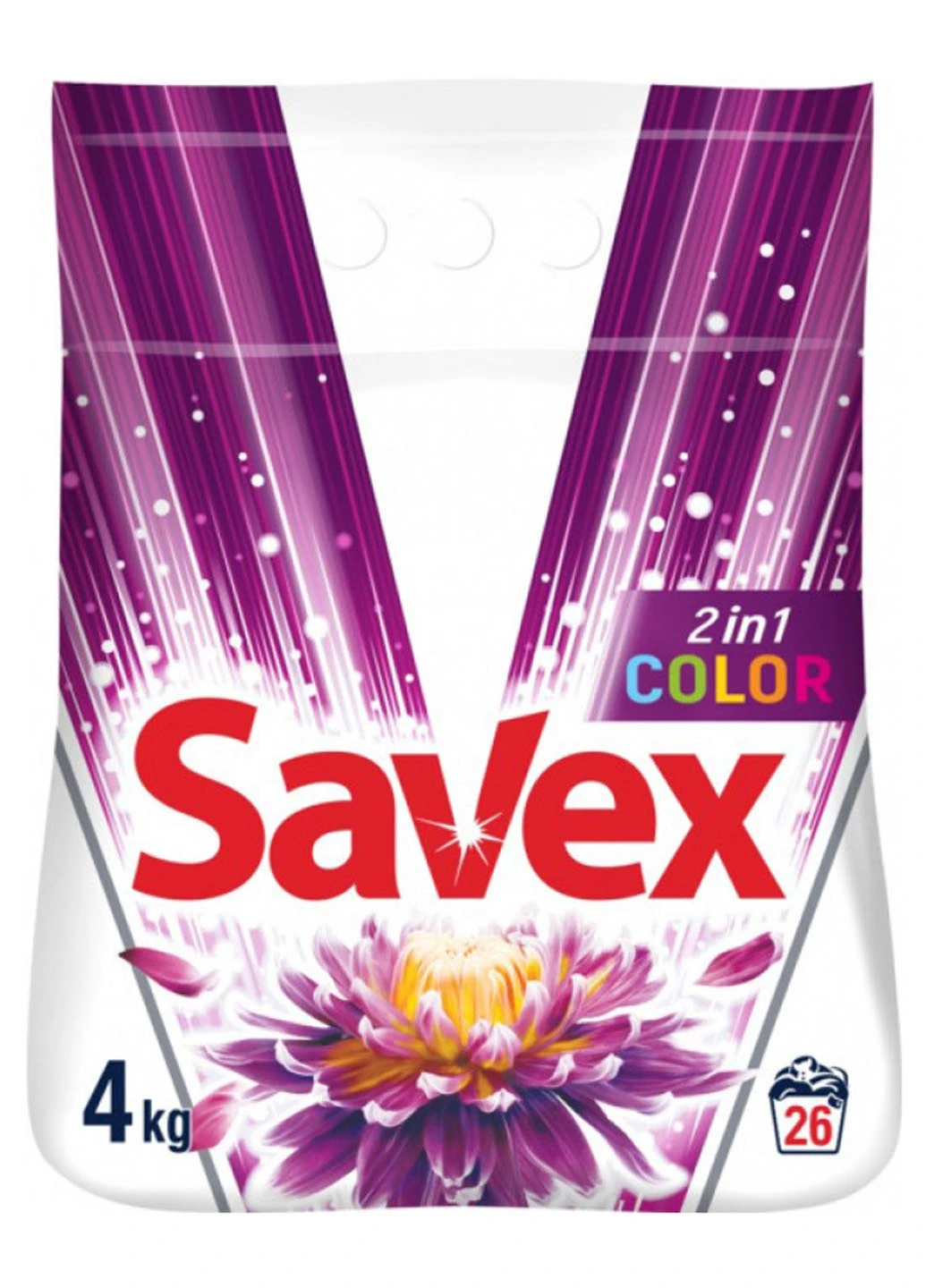 Пральний порошок 2 в 1 Color 4 кг Savex (254211784)