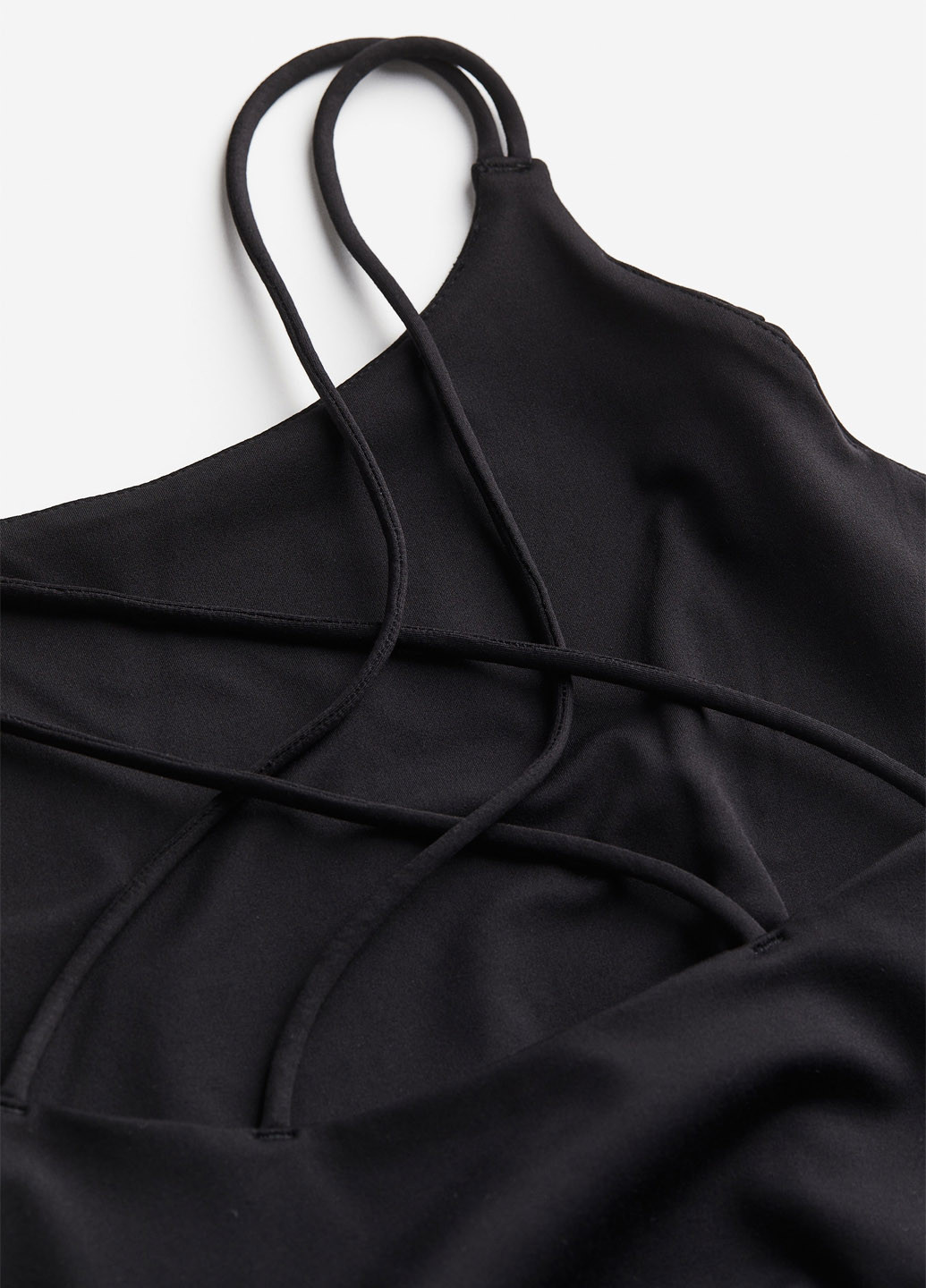 Комбинезон H&M комбинезон-брюки однотонный чёрный спортивный, кэжуал полиэстер, трикотаж