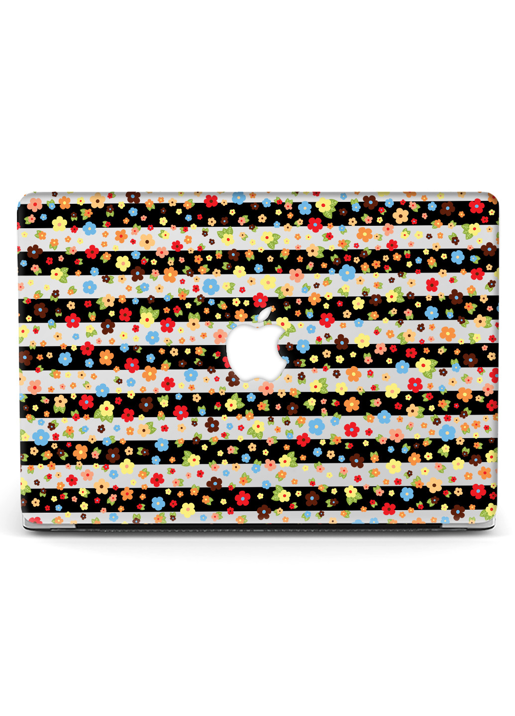 Чохол пластиковий для Apple MacBook Air 13 A1466 / A1369 Смужки і квіти (Stripes and flowers) (6351-1848) MobiPrint (218505436)