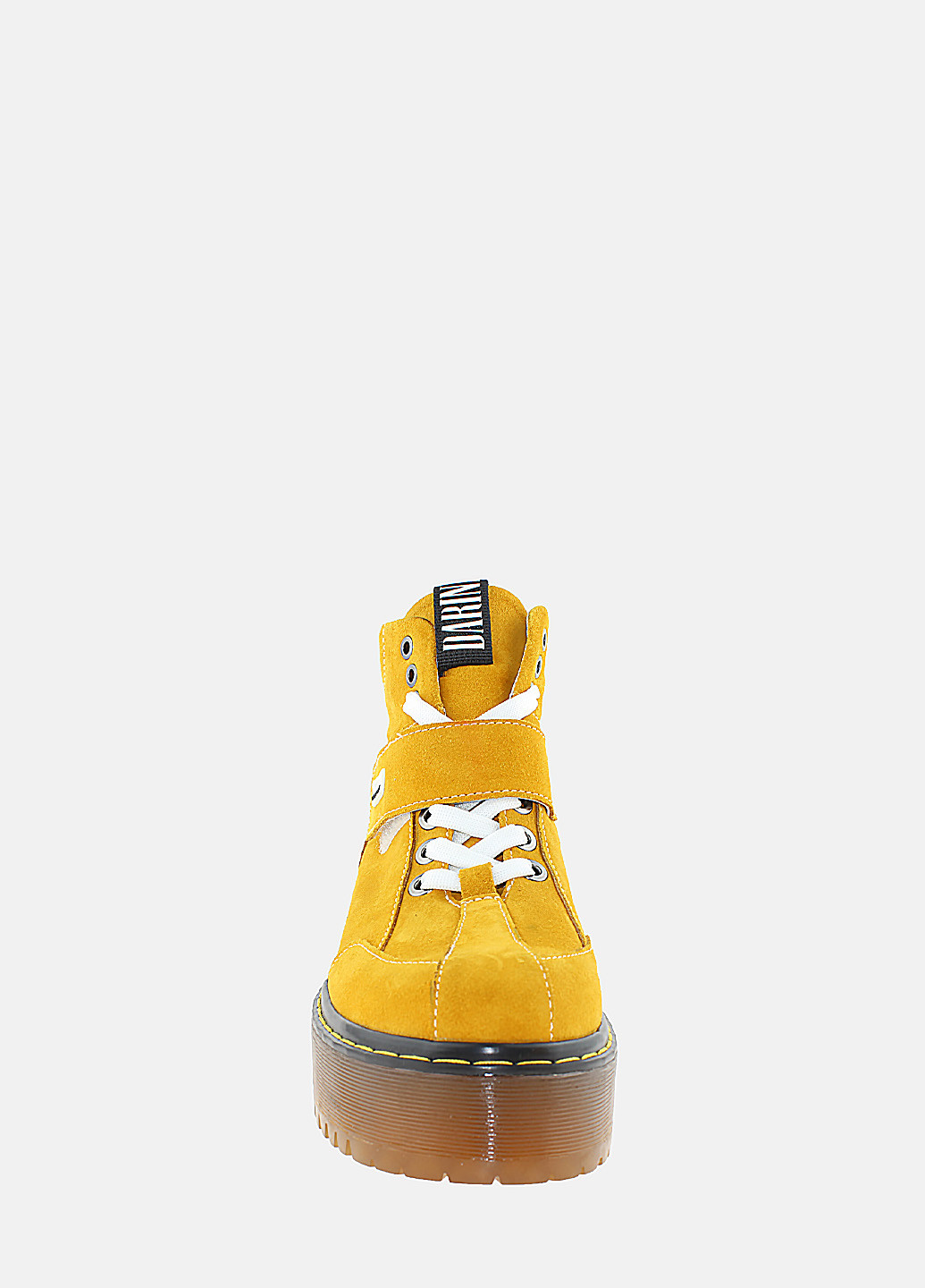 Осенние ботинки rd28854-11 горчичный Darini из натуральной замши