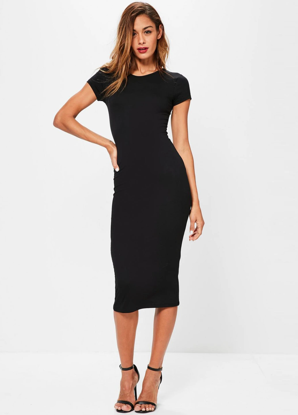 Черное кэжуал платье Missguided однотонное