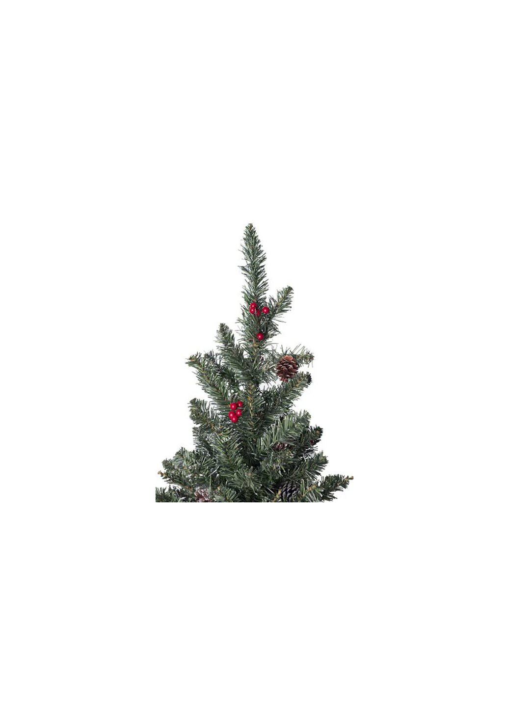 Искусственная сосна Black Box Trees Creston Frosted зеленая с шишками и ягодами 0,60м (8718861153057) Power (254593277)