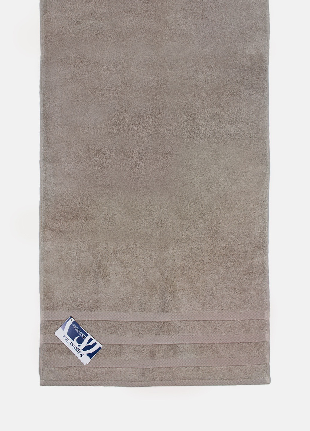 Рушник махровий Oslo, MicroCotton, жакардовий, з бордюром, мокко, розмір 70x140 см Bulgaria-Tex світло-коричневий