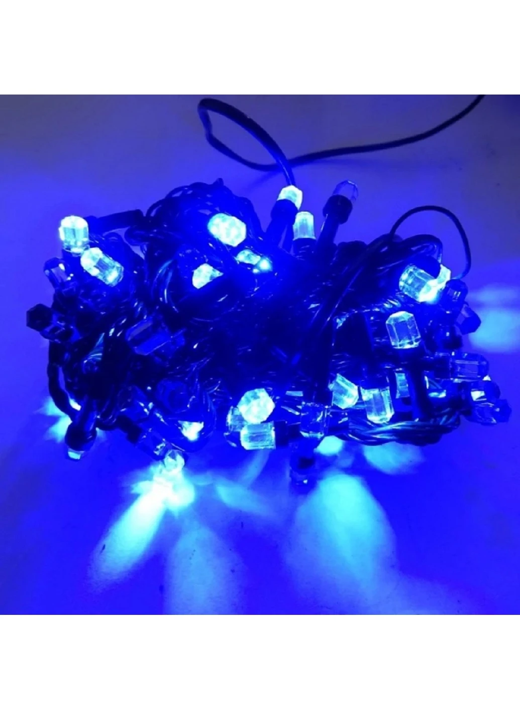 Гірлянда світлодіодна 100 LED 5 м з контролером 8 режимів миготіння (82055-Нов) Синій Francesco Marconi (250393598)