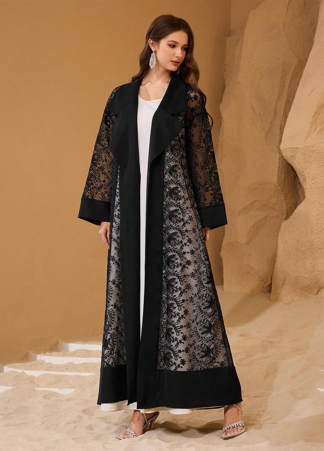 Чорна святковий, вечірня сукня а-силует SHEIN однотонна