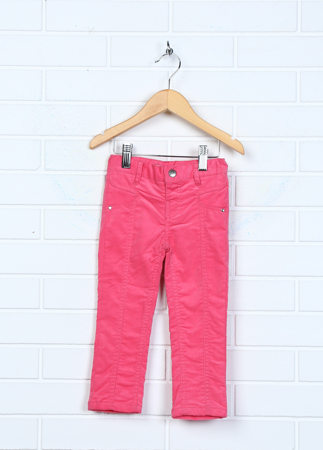 Розовые демисезонные прямые джинсы 3 Pommes