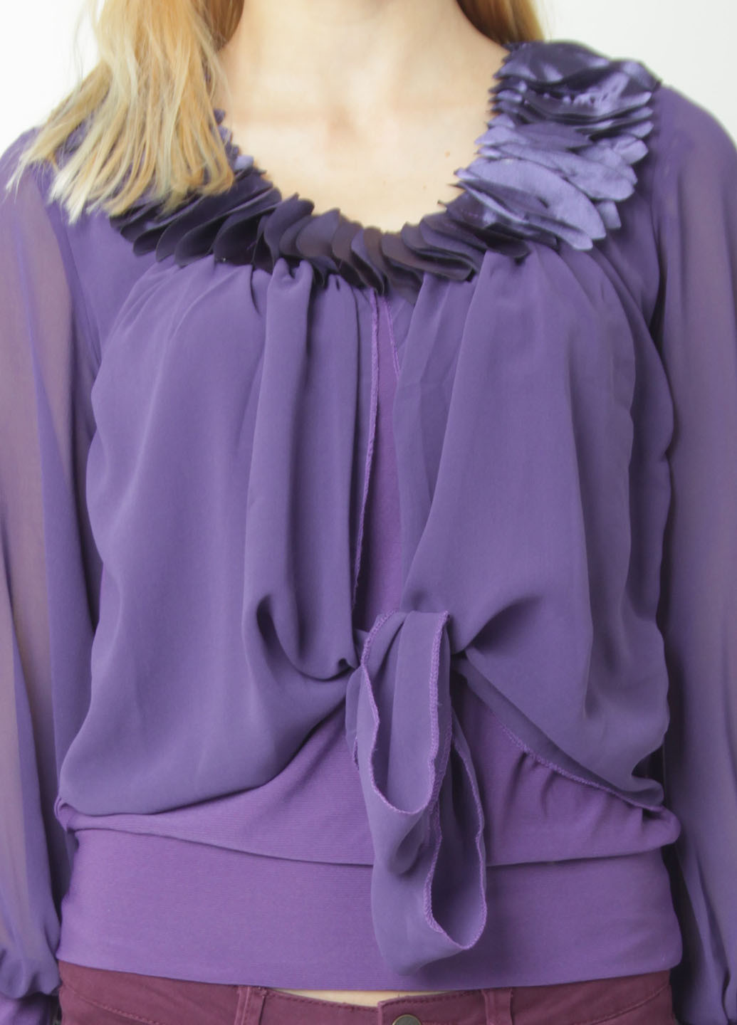 Фиолетовая демисезонная блуза Mtp