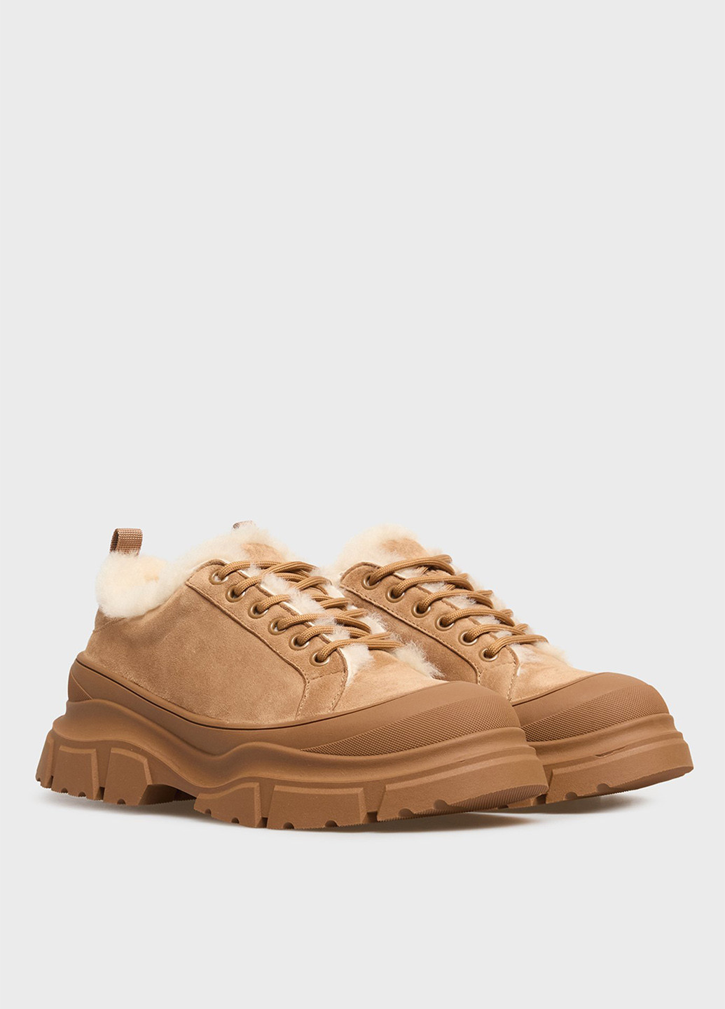 Кроссовки PRPY коричневые зима (366302509)