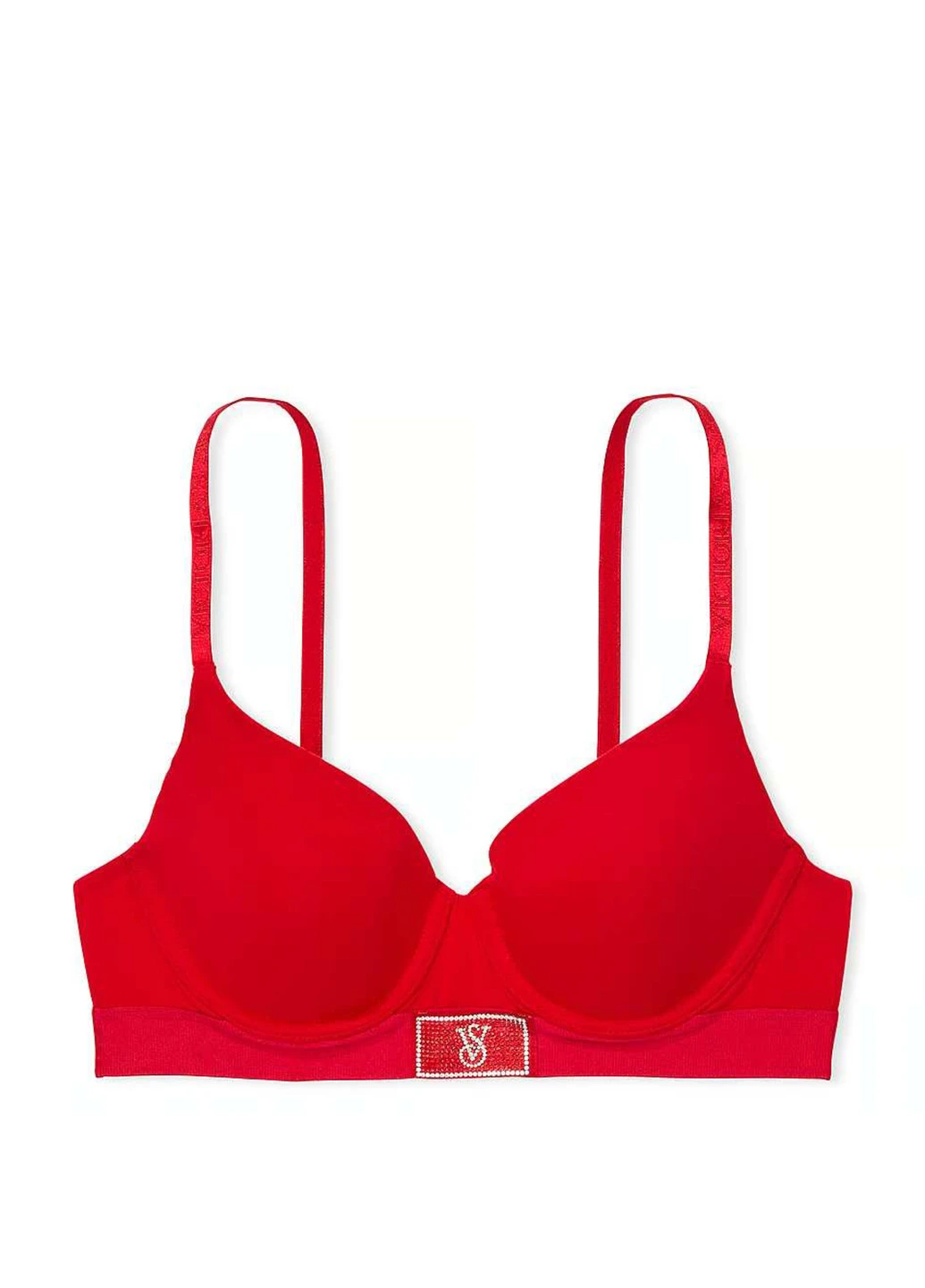 Червоний демісезонний комплект (бюстгальтер, трусики) Victoria's Secret