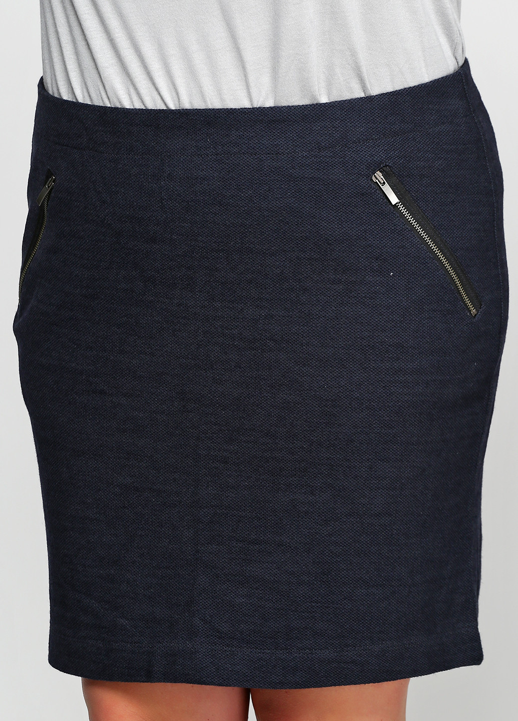 Темно-синяя кэжуал однотонная юбка Marc O'Polo