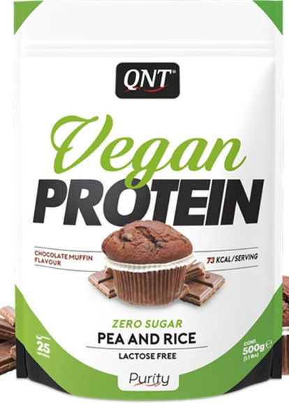 Vegan Protein 500 g /25 servings/ Chocolate Muffin QNT (256379974)