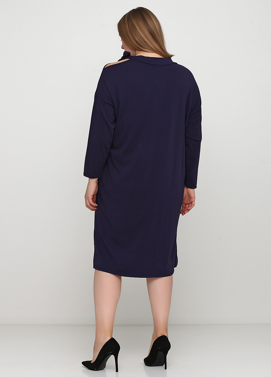 Фиолетовое кэжуал платье оверсайз Made in Italy однотонное