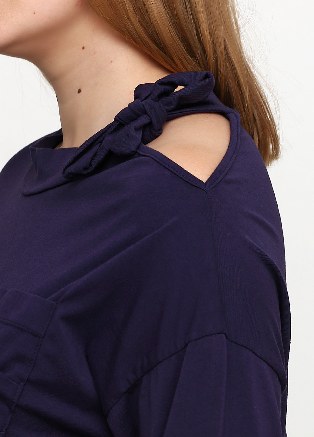 Фиолетовое кэжуал платье оверсайз Made in Italy однотонное