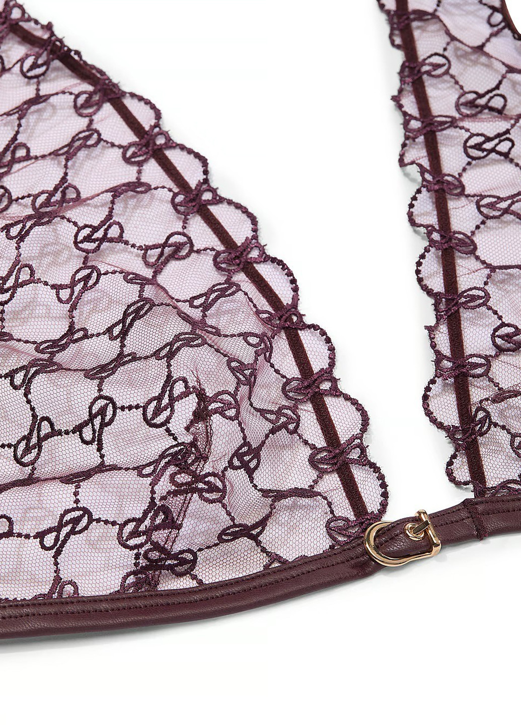 Коричневый демисезонный комплект (бюстгальтер, трусики) Victoria's Secret