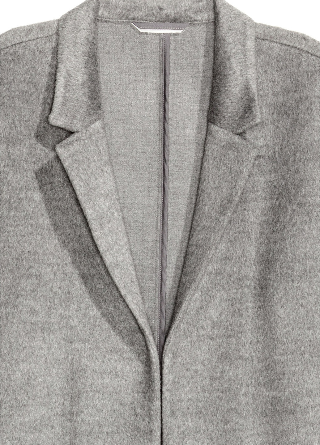Серое демисезонное Пальто фетровое H&M