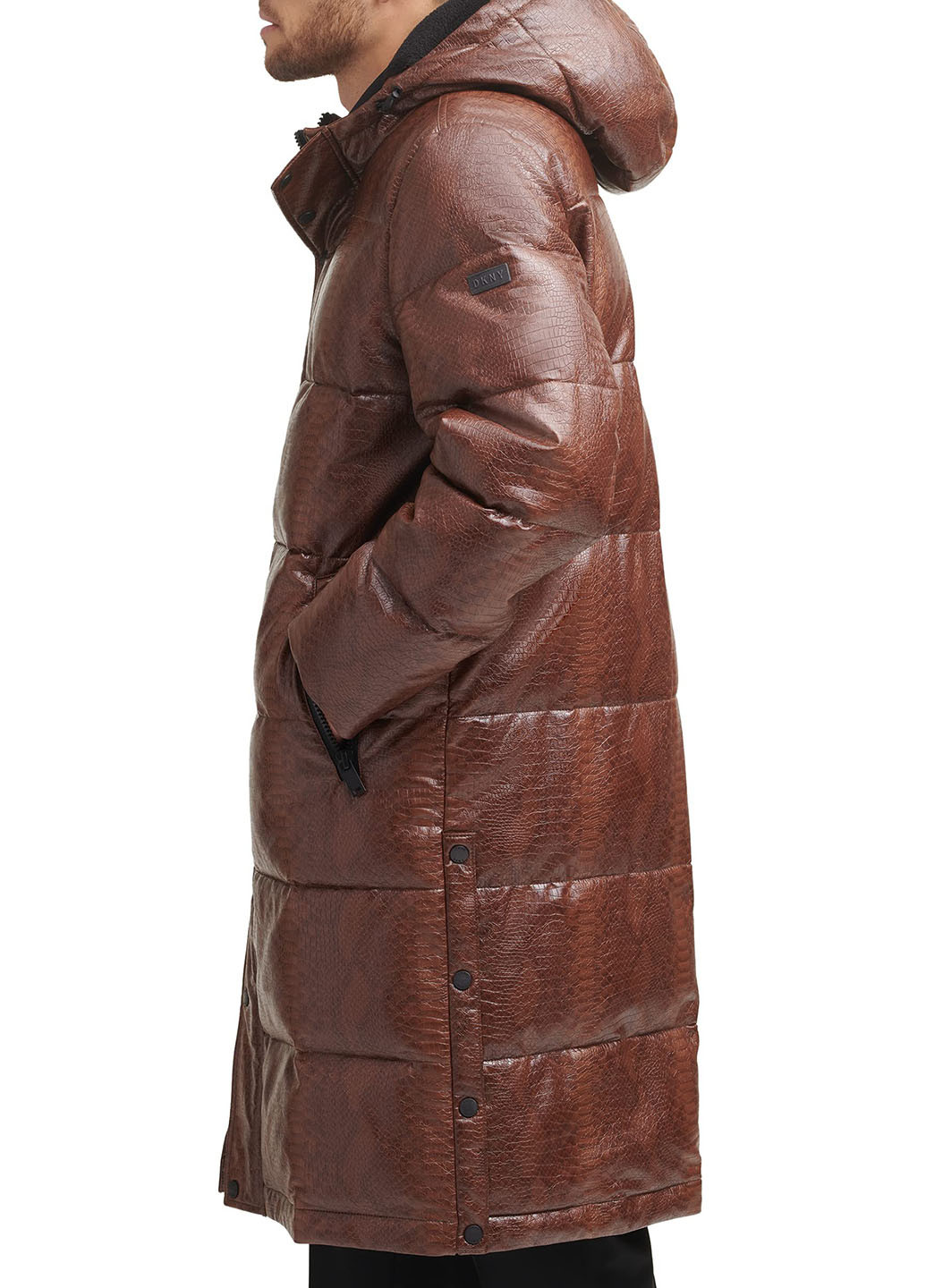 Коричневая демисезонная куртка DKNY