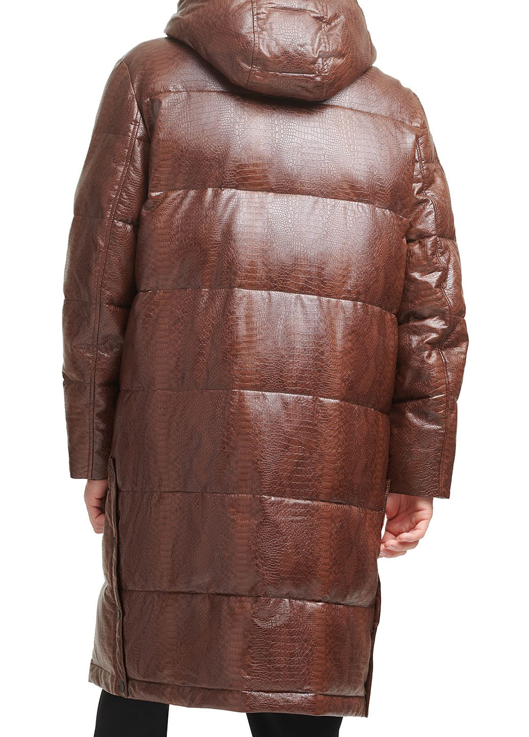 Коричневая демисезонная куртка DKNY