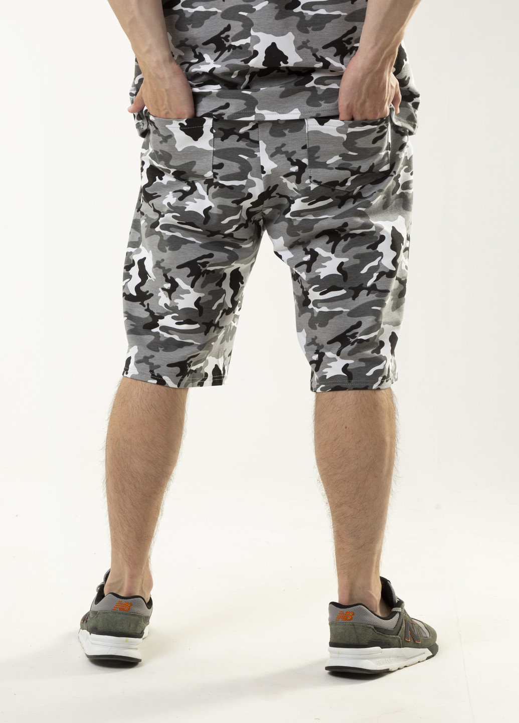 Комбінований літній костюм чоловічий 'player'oversize річний (футболка + шорти) камуфляжний Intruder