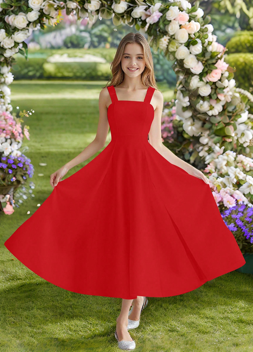 Красное платье SHEIN (367748174)