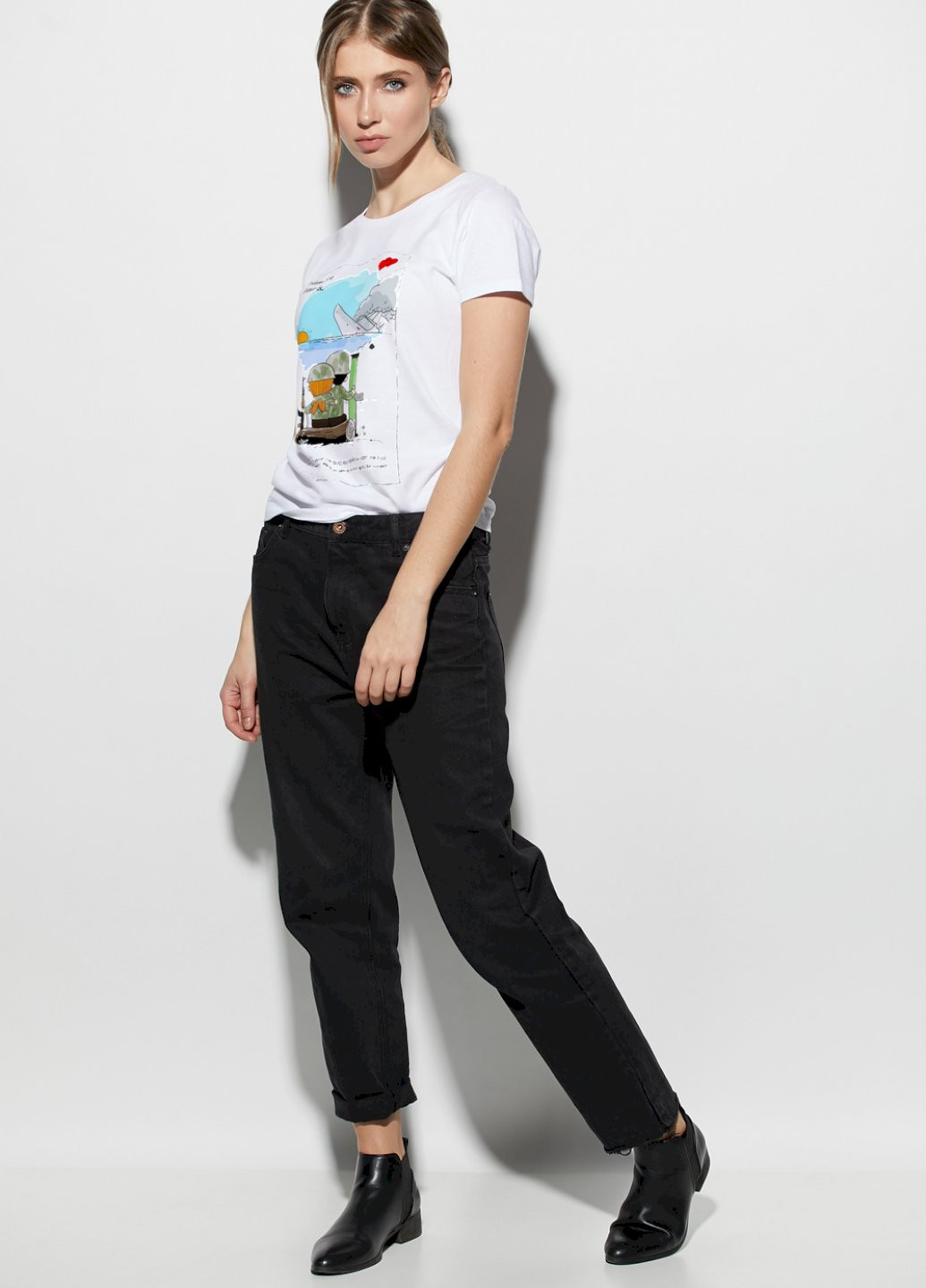 Футболка жіноча basic /дихаючий принт/ YAPPI - (253187182)