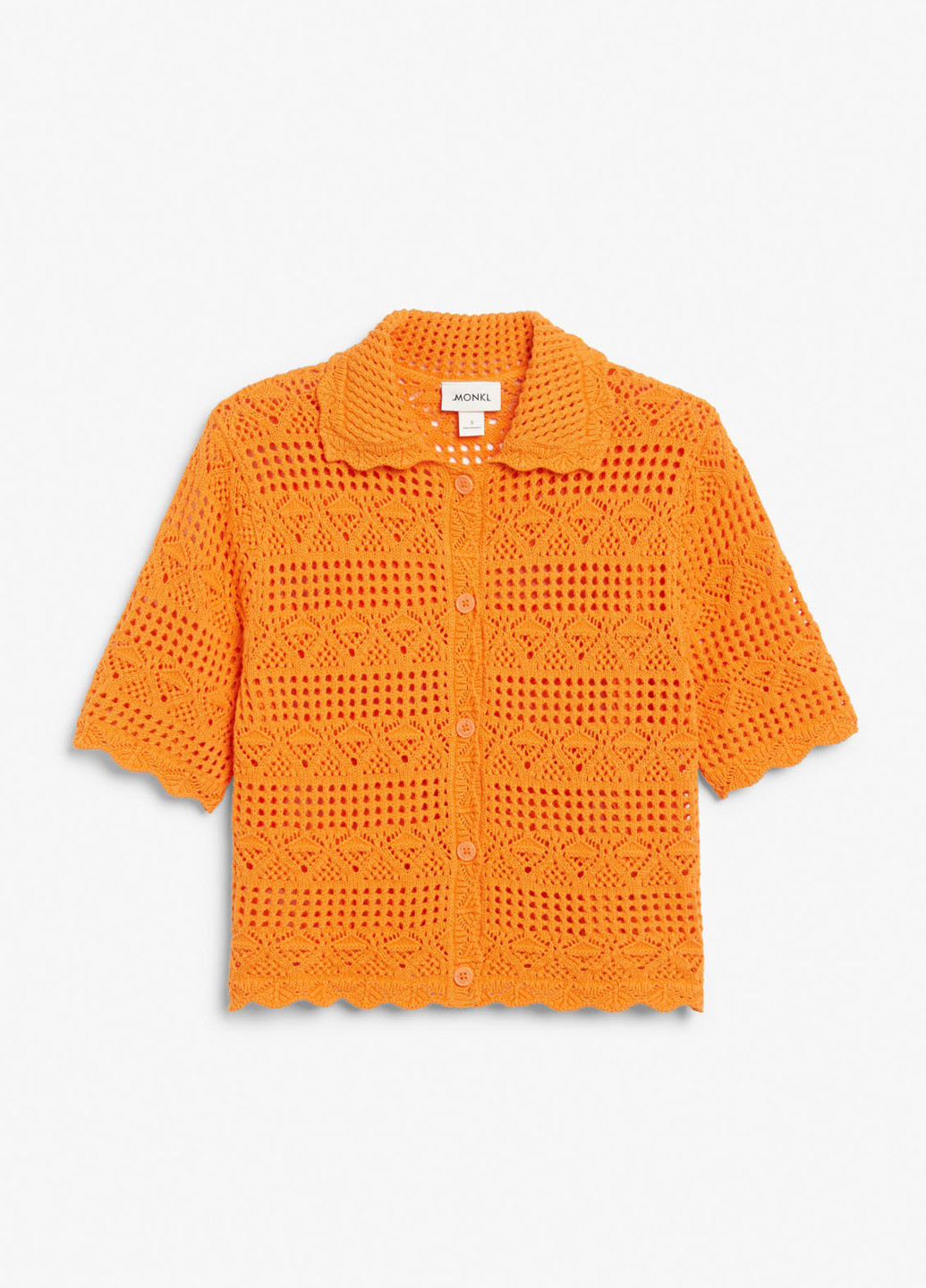 Оранжевая летняя блуза Monki